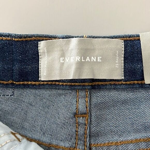 NWT Everlane The Authentic Stretch High-Rise Skinny Dark Wash Blue Size 23 - Picture 7 of 10